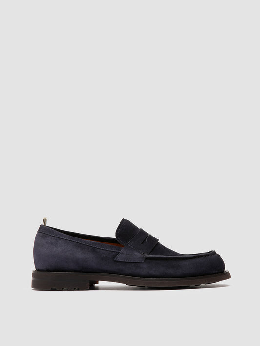 BELMONDO 006 - Blue Suede Penny Loafers Men Officine Creative - 1
