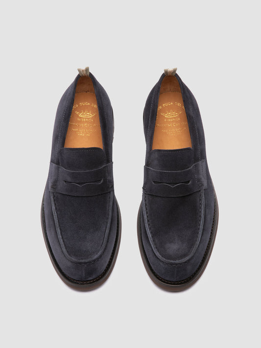 BELMONDO 006 - Blue Suede Penny Loafers Men Officine Creative - 2