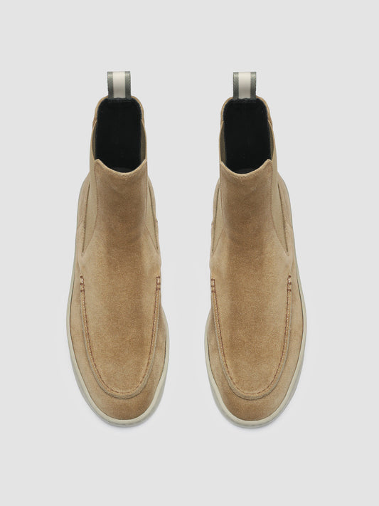 BUG 107 - Taupe Suede High-Top Sneakers Women Officine Creative - 2