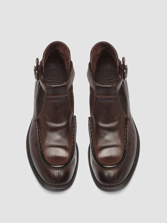 CALIXTE 032 - Brown Leather Cut-Out Loafers Women Officine Creative - 2