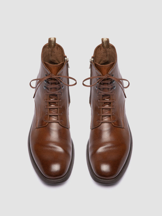 CHRONICLE 004 - Brown Leather Lace Up Boots men Officine Creative - 2