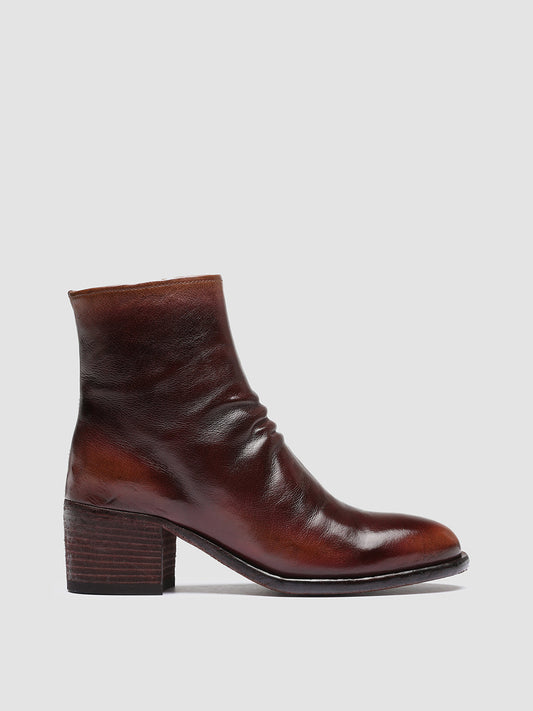 DENNER 101 - Brown Leather Ankle Boots Women Officine Creative - 1