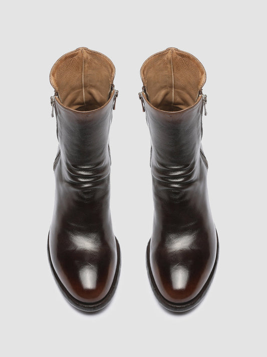 DENNER 103 - Brown Leather Ankle Boots Women Officine Creative - 2