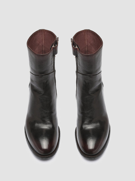DENNER 107 - Brown Leather Ankle Boots Women Officine Creative - 2