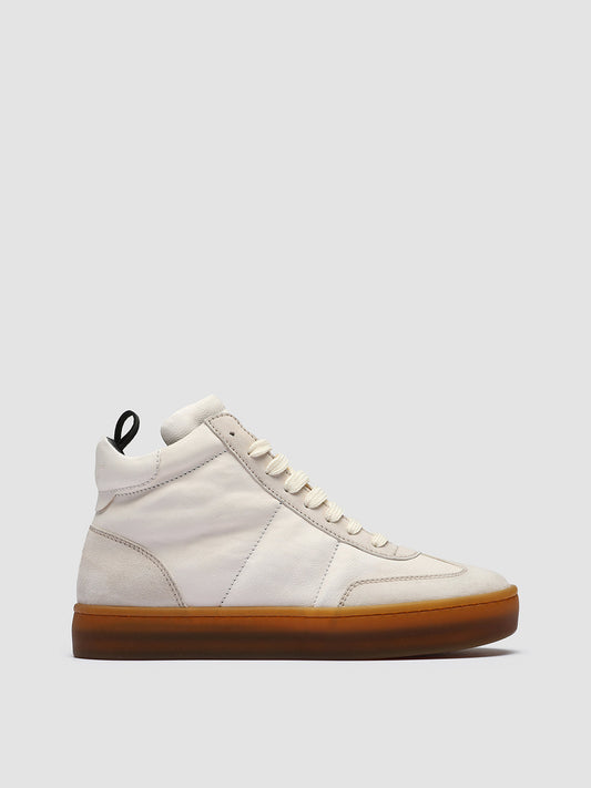 KOMBINED 102 - White Leather Sneakers Latex Sole Women Officine Creative - 1