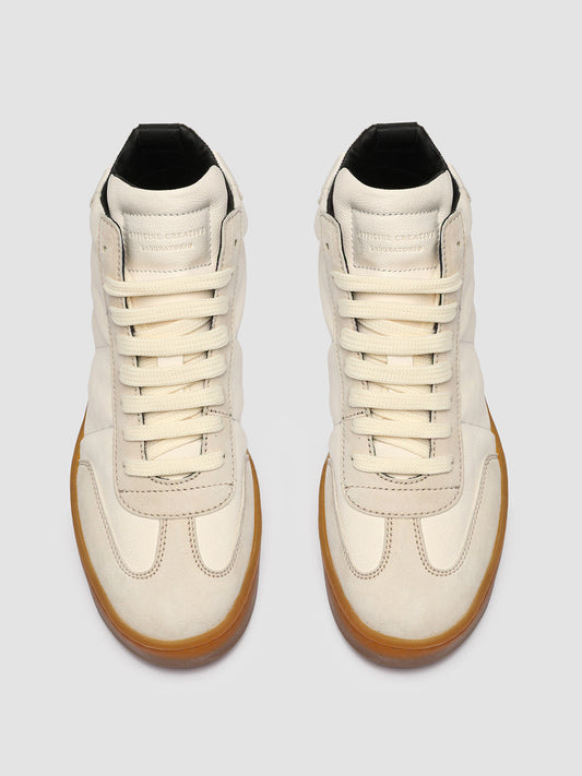 KOMBINED 102 - White Leather Sneakers Latex Sole Women Officine Creative - 2