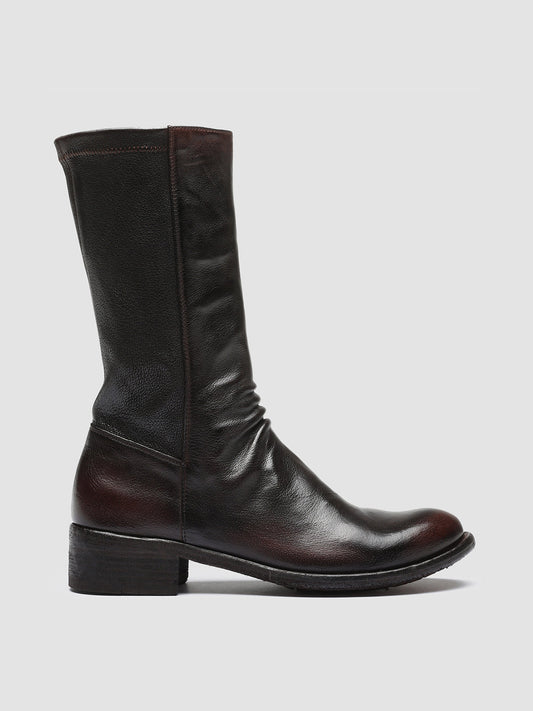 LISON 042 - Brown Leather Booties Women Officine Creative - 1