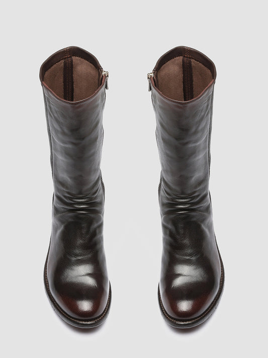 LISON 042 - Brown Leather Booties Women Officine Creative - 2