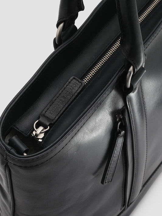 QUENTIN 008 - Blue Leather Tote Bag  Officine Creative - 2