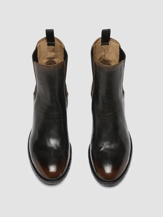 DENNER 114 - Brown Leather Chelsea Boots women Officine Creative - 2