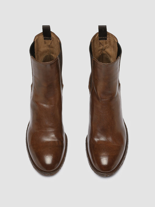 DENNER 114 - Brown Leather Chelsea Boots women Officine Creative - 2
