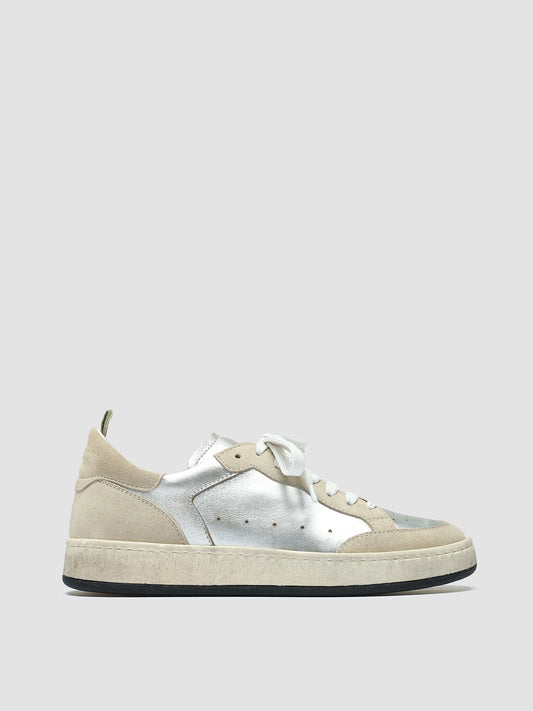 MAGIC 101 - Silver Leather and Suede Low Top Sneakers women Officine Creative - 1