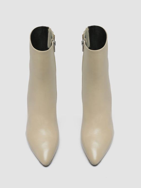 SEVRE 001 - Ivory Leather Zip Boots women Officine Creative - 2