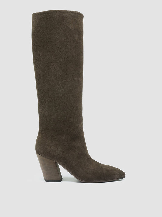 SEVRE 006 - Taupe Leather Pull On Boots women Officine Creative - 1