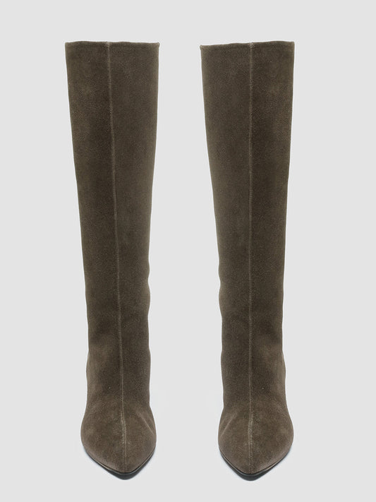 SEVRE 006 - Taupe Leather Pull On Boots women Officine Creative - 2