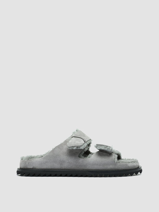 INTROSPECTUS 003 - Grey Suede Slide Sandals men Officine Creative - 1