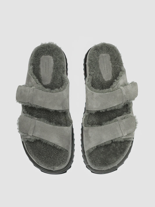 INTROSPECTUS 003 - Grey Suede Slide Sandals men Officine Creative - 2