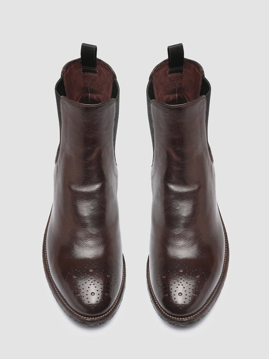SELINE 002 - Brown Leather Chelsea Boots Women Officine Creative - 2