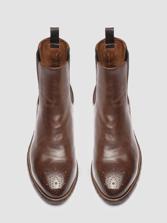 SELINE 002 - Brown Leather Chelsea Boots Women Officine Creative - 2