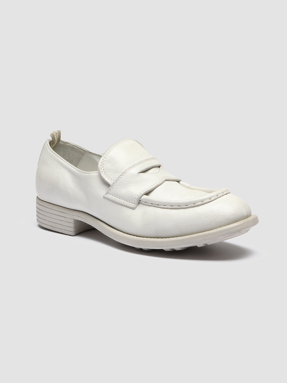 CALIXTE 020 - White Leather Mocs Loafers Women Officine Creative - 3