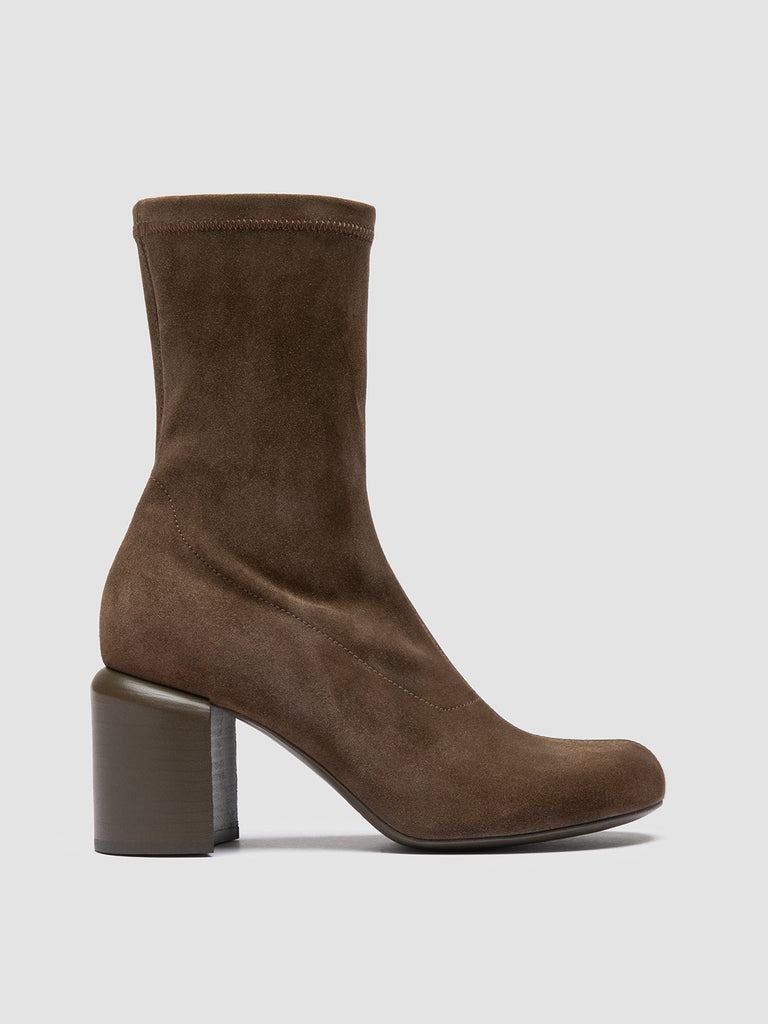 ELINOR 005 - Taupe Suede Zipped Boots Women Officine Creative - 1