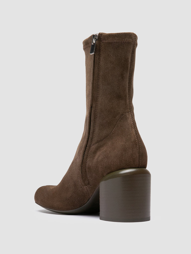 ELINOR 005 - Taupe Suede Zipped Boots Women Officine Creative - 4