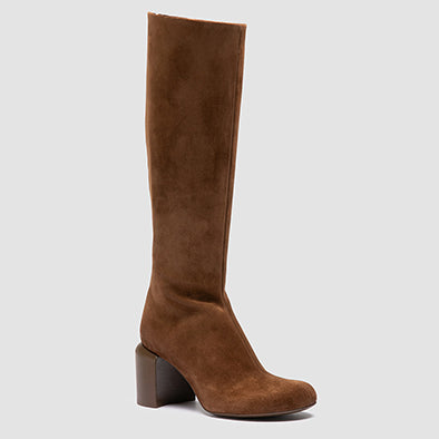 ELINOR 006 - Brown Suede Zipped Boots Women Officine Creative - 3