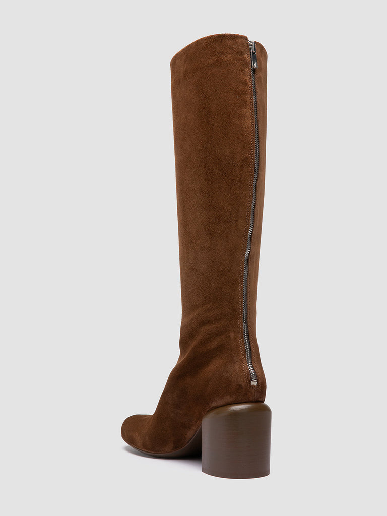 ELINOR 006 - Brown Suede Zipped Boots Women Officine Creative - 4