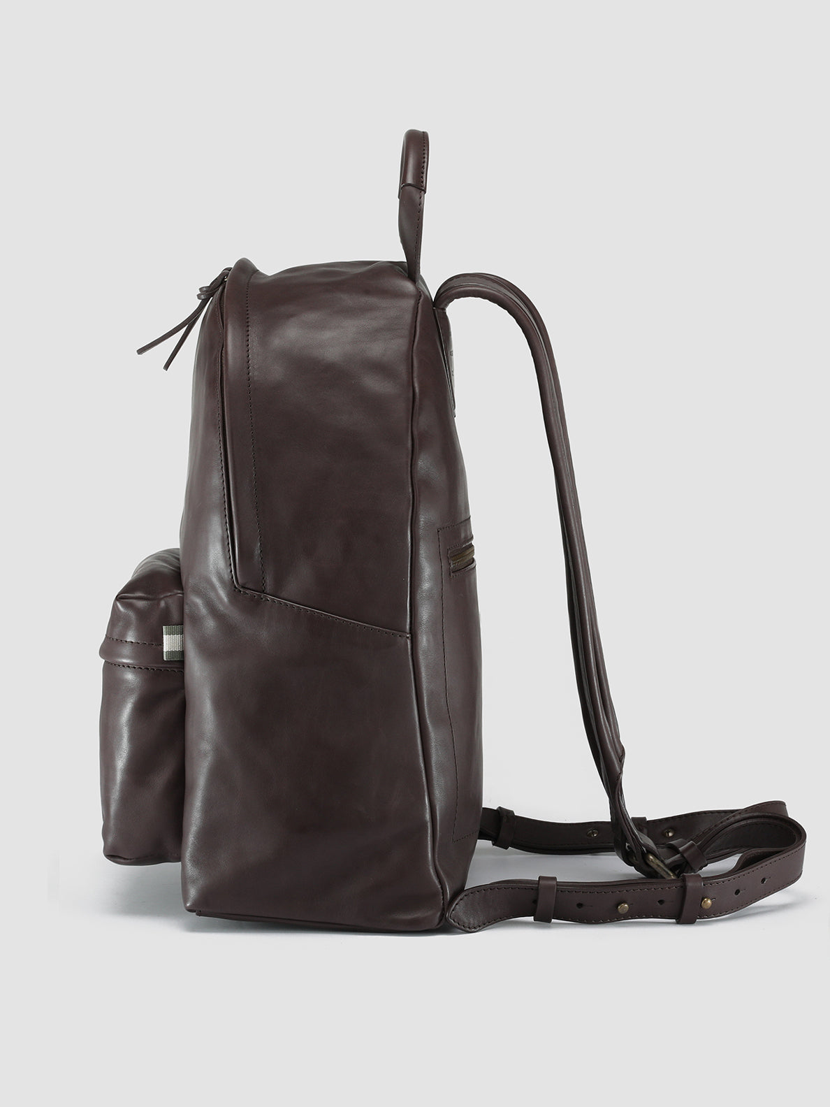 MINI PACK - Brown Nappa Leather Backpack  Officine Creative - 5