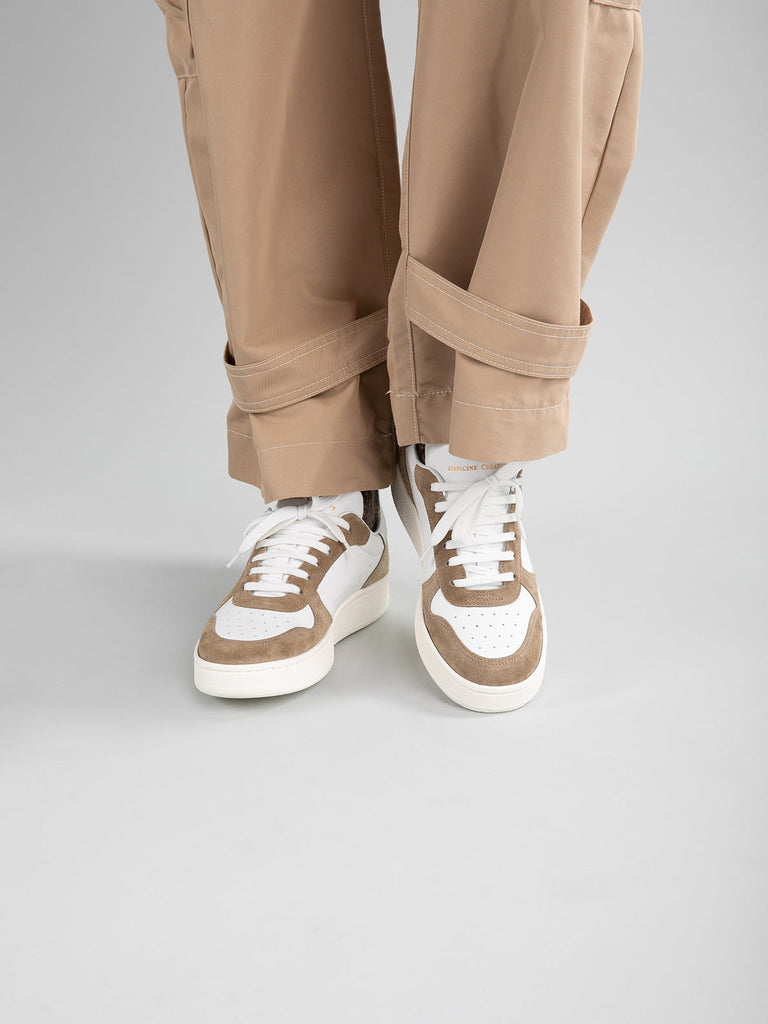 MOWER 110 - White Leather and Suede Low Top Sneakers Women Officine Creative - 2
