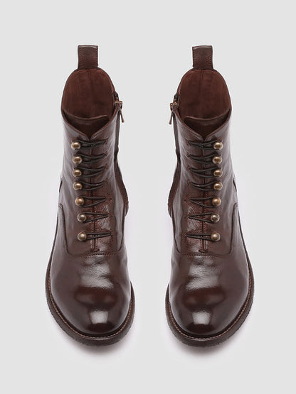 LISON 036 - Brown Leather Booties Women Officine Creative - 2