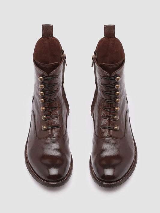 LISON 036 - Brown Leather Booties Women Officine Creative - 2