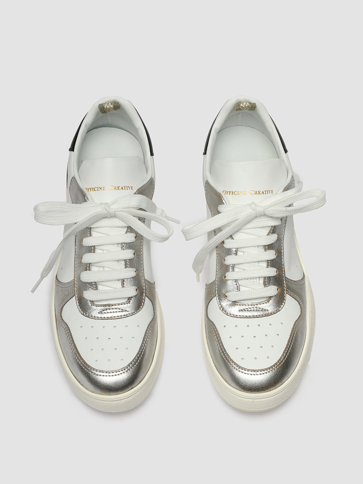 MOWER 110 - White Leather Low Top Sneakers women Officine Creative - 2