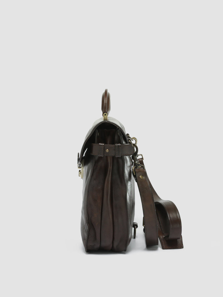 RARE 036 - Brown Leather Briefcase  Officine Creative - 5