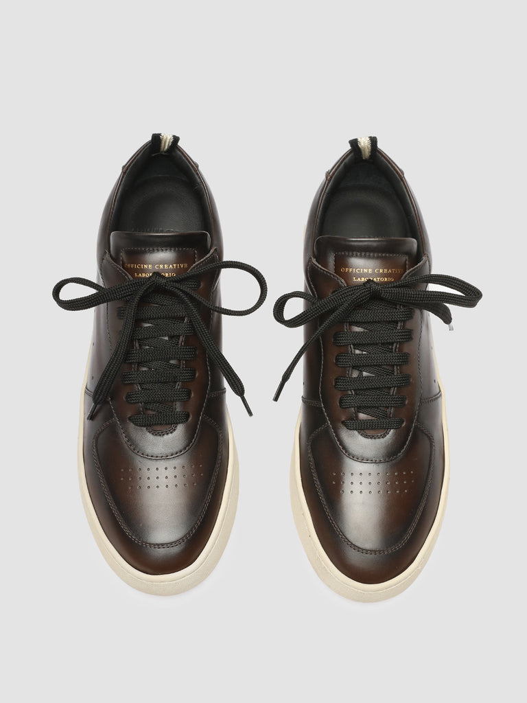ASSET 001 - Brown Leather Low Top Sneakers men Officine Creative - 2