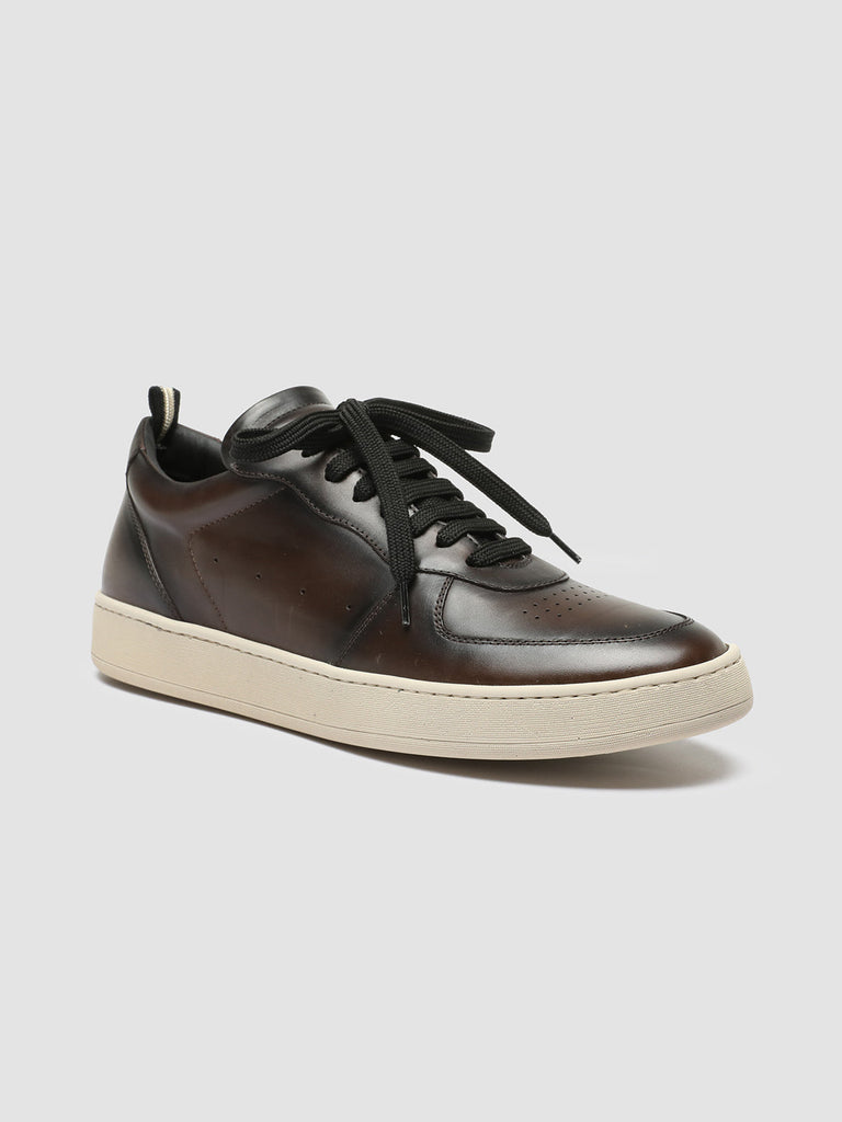 ASSET 001 - Brown Leather Low Top Sneakers men Officine Creative - 3