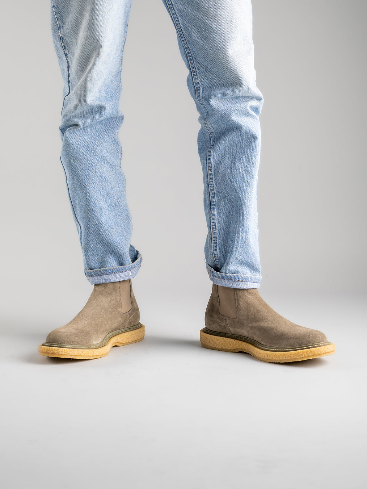 BULLET 002 - Green Suede Chelsea Boots Men Officine Creative - 6