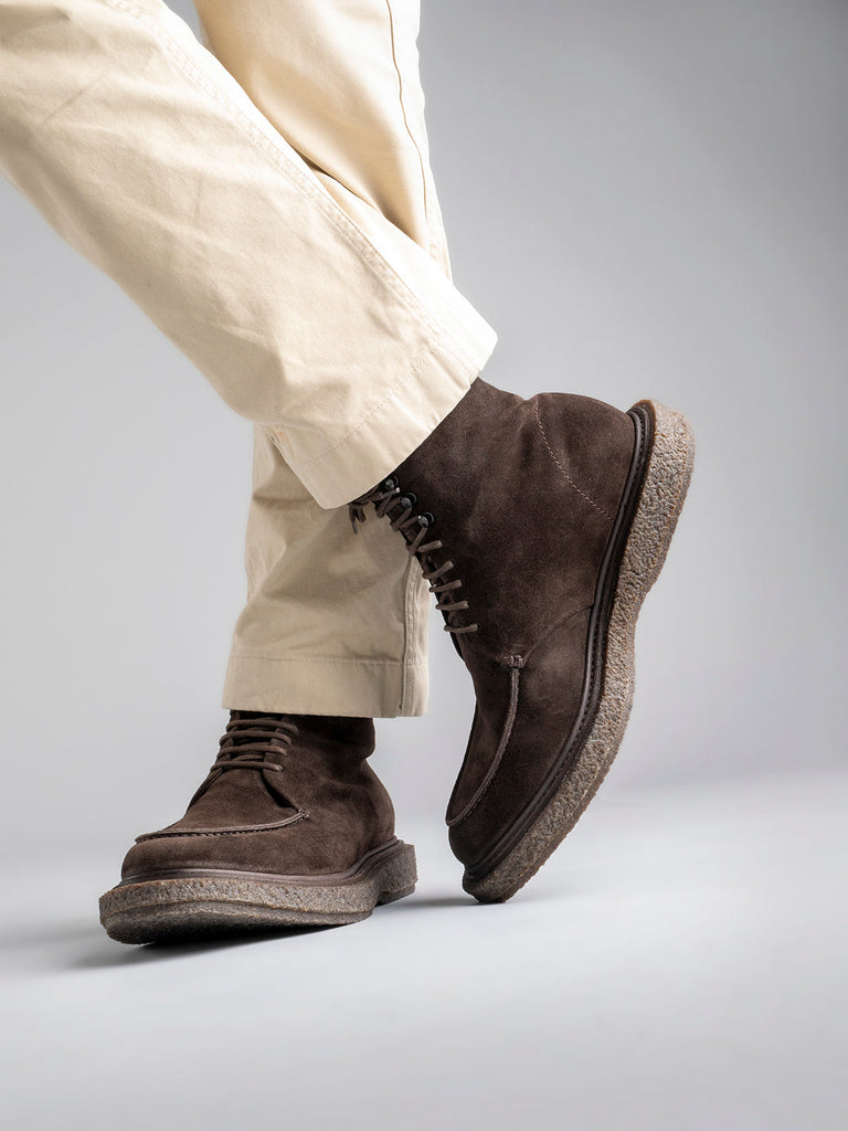 BULLET 008 - Brown Suede Ankle Boots Men Officine Creative - 6