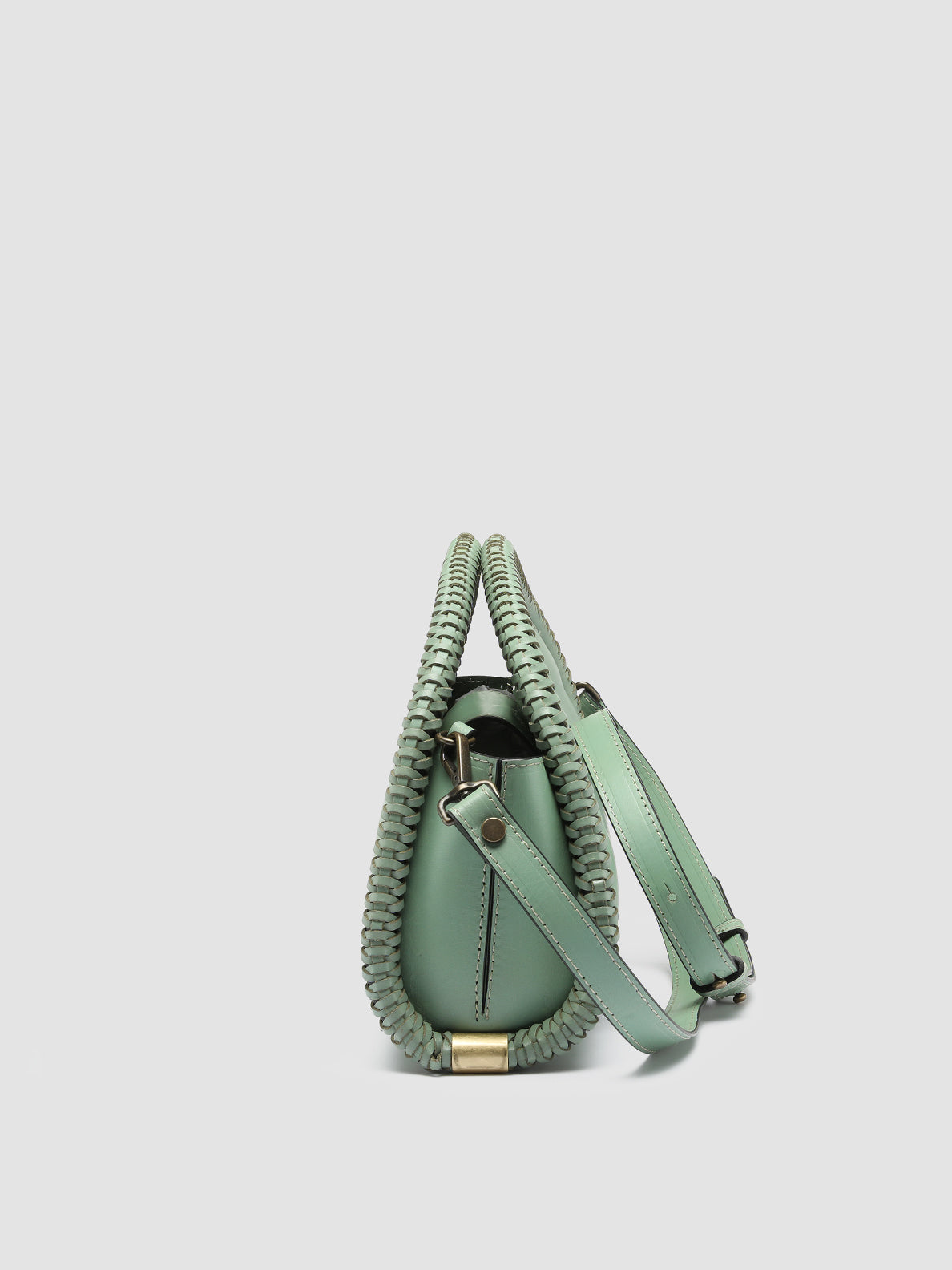 CABALA 103 - Green Leather Clutch Bag  Officine Creative - 3