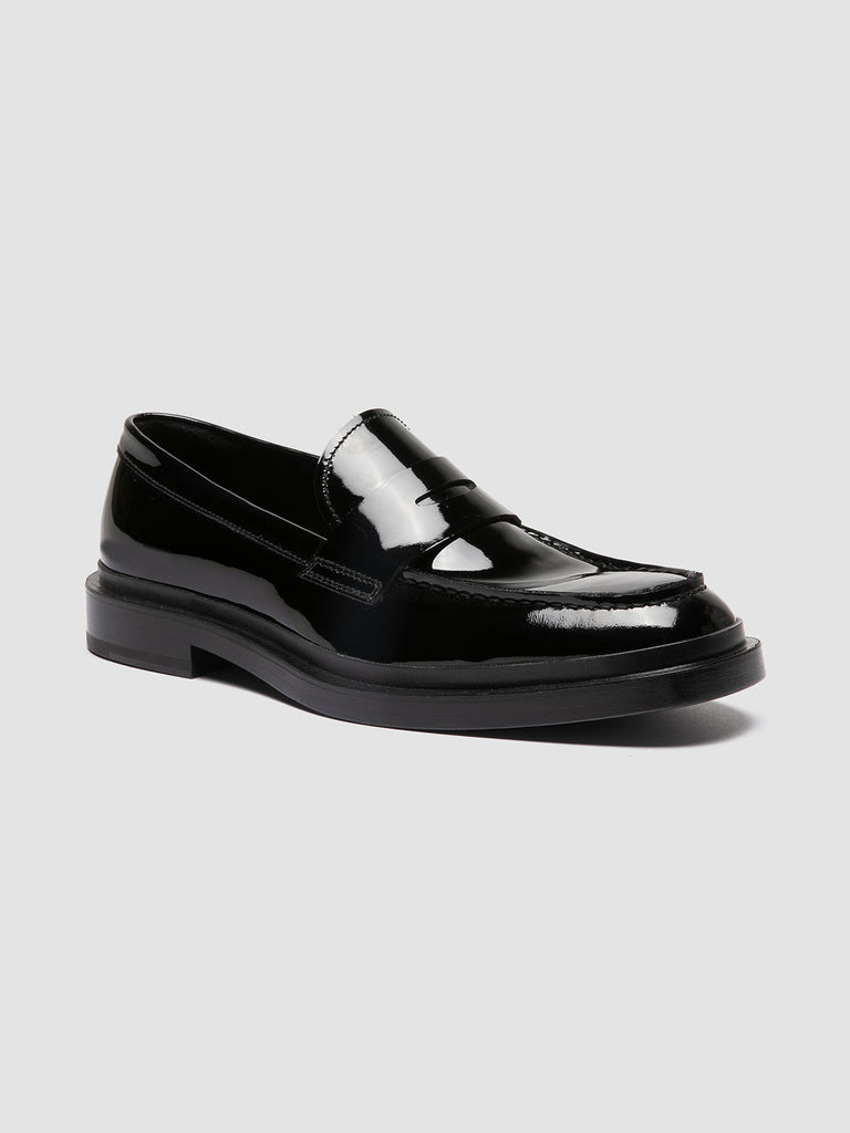 CONCRETE 009 - Black Leather Penny Loafers men Officine Creative - 3