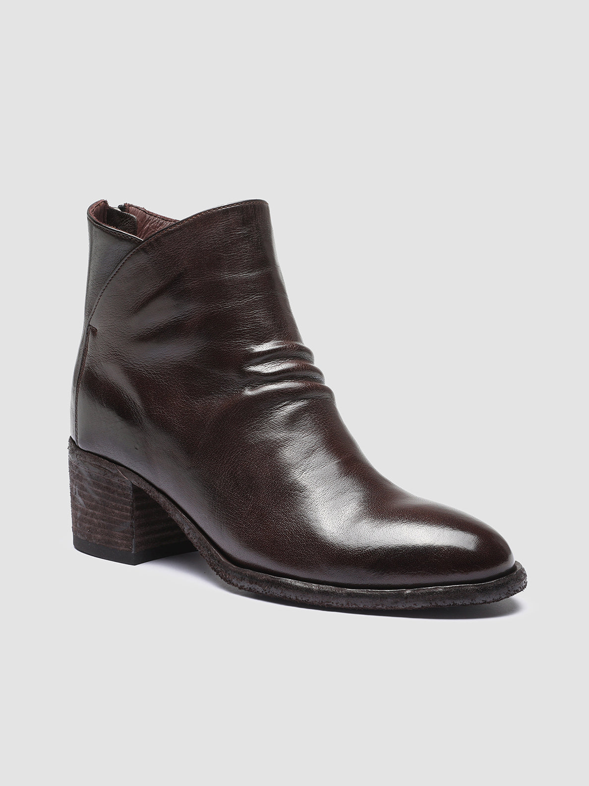 DENNER 100 - Brown Leather Ankle Boots Women Officine Creative - 3