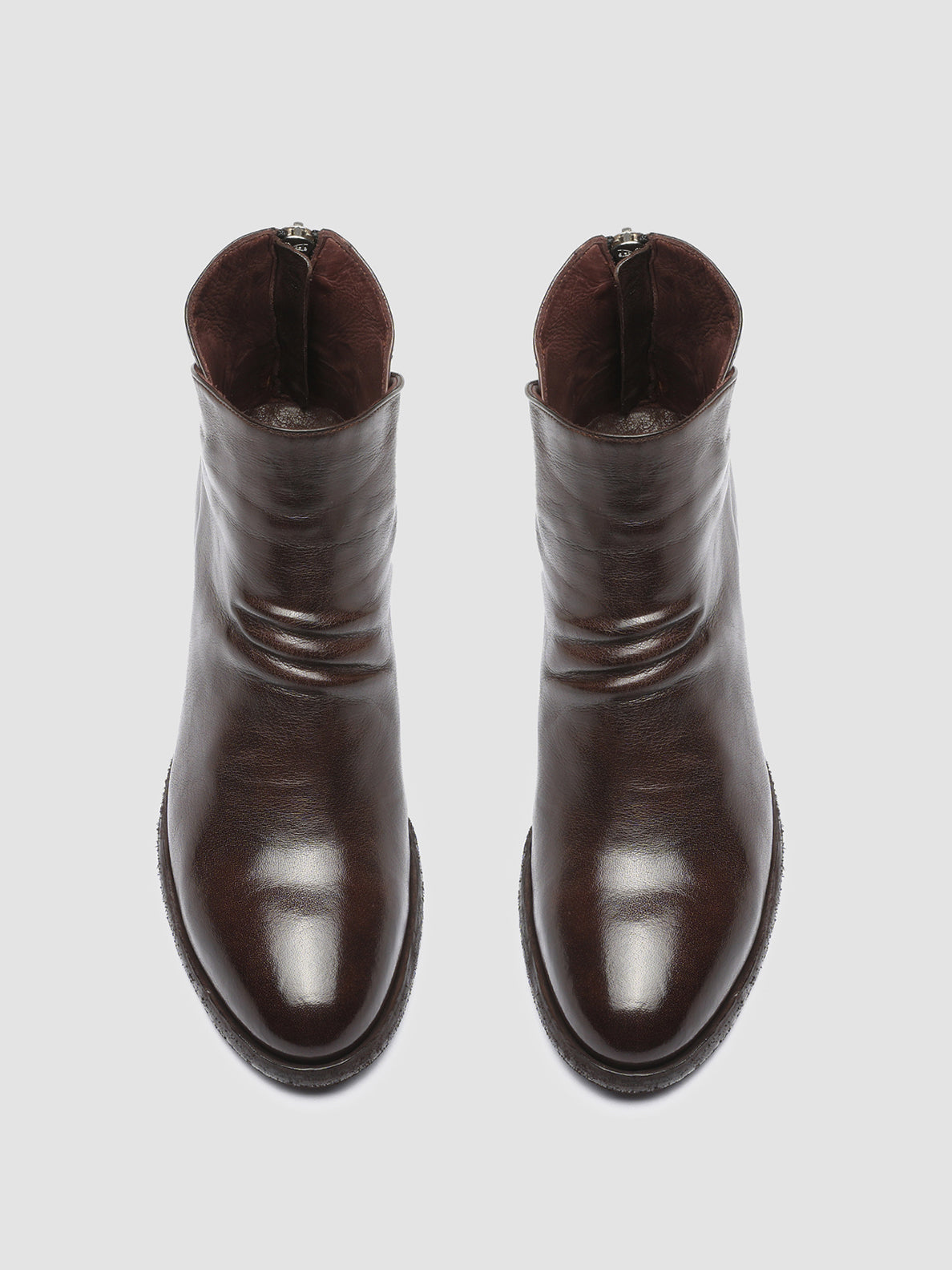 DENNER 100 - Brown Leather Ankle Boots Women Officine Creative - 2