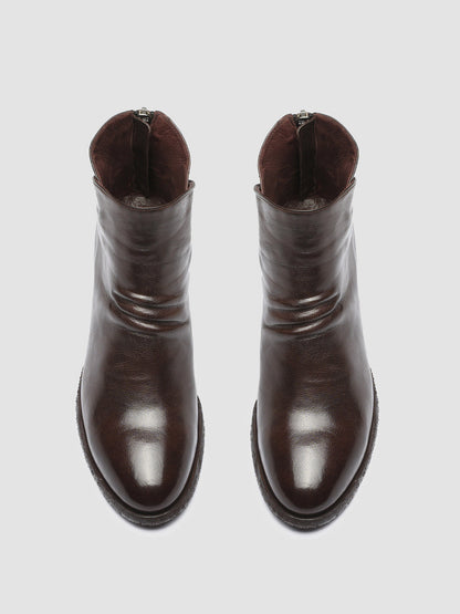 DENNER 100 - Brown Leather Ankle Boots Women Officine Creative - 2
