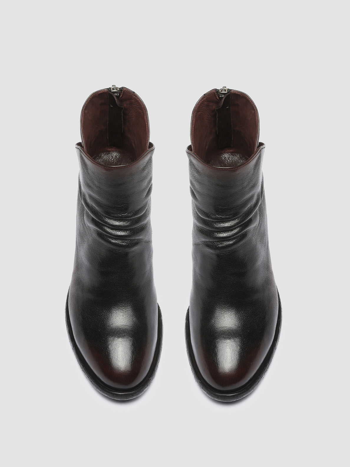 DENNER 100 - Black Leather Ankle Boots Women Officine Creative - 2