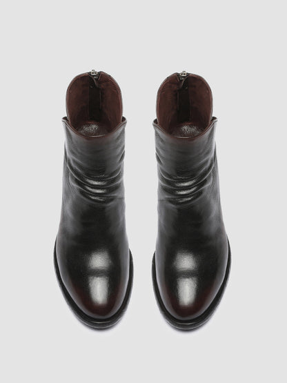 DENNER 100 - Black Leather Ankle Boots Women Officine Creative - 2