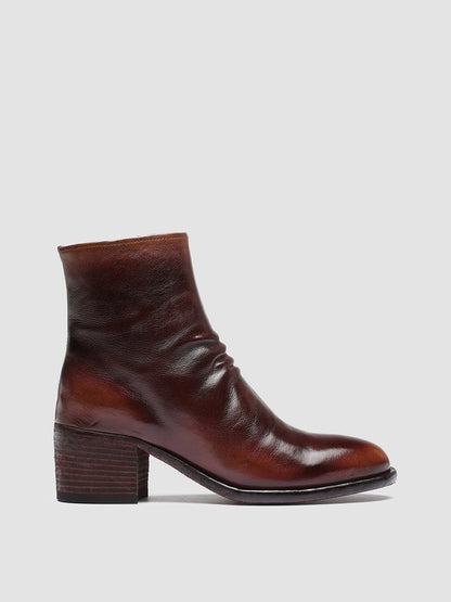 DENNER 101 - Brown Leather Ankle Boots Women Officine Creative - 1