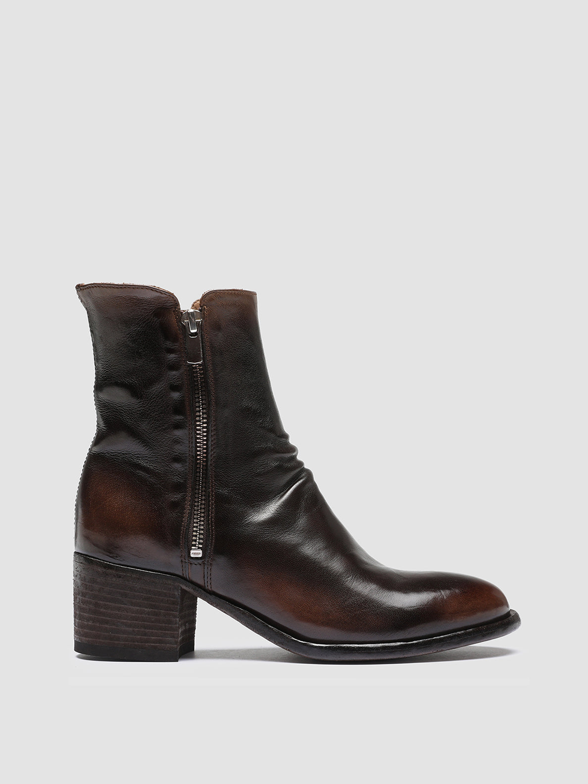 DENNER 103 - Brown Leather Ankle Boots Women Officine Creative - 1