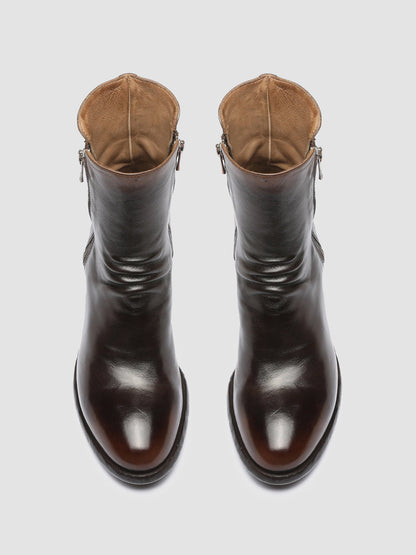 DENNER 103 - Brown Leather Ankle Boots Women Officine Creative - 2