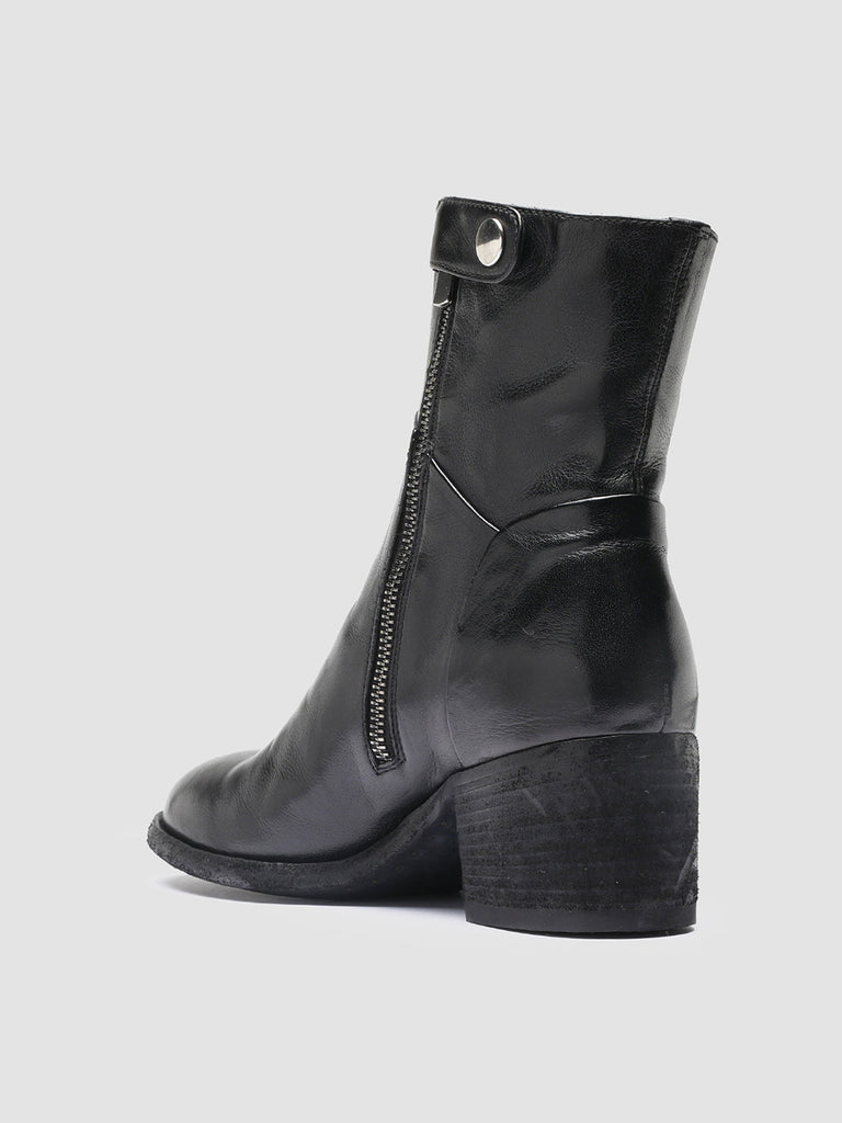 DENNER 107 - Black Leather Ankle Boots Women Officine Creative - 4