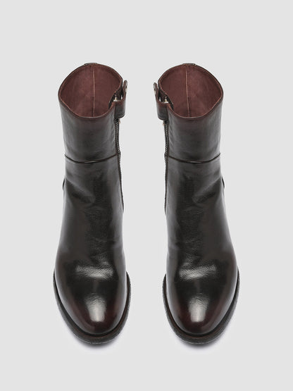 DENNER 107 - Brown Leather Ankle Boots Women Officine Creative - 2